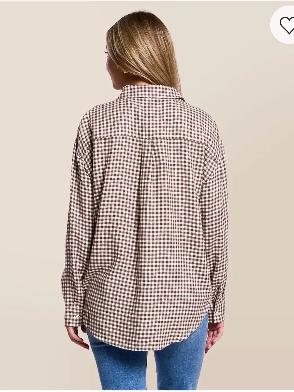 O’Neill oversized gingham flannel